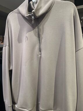 Women’s Scuba Half-Zip Pullover - Taupe/Greige